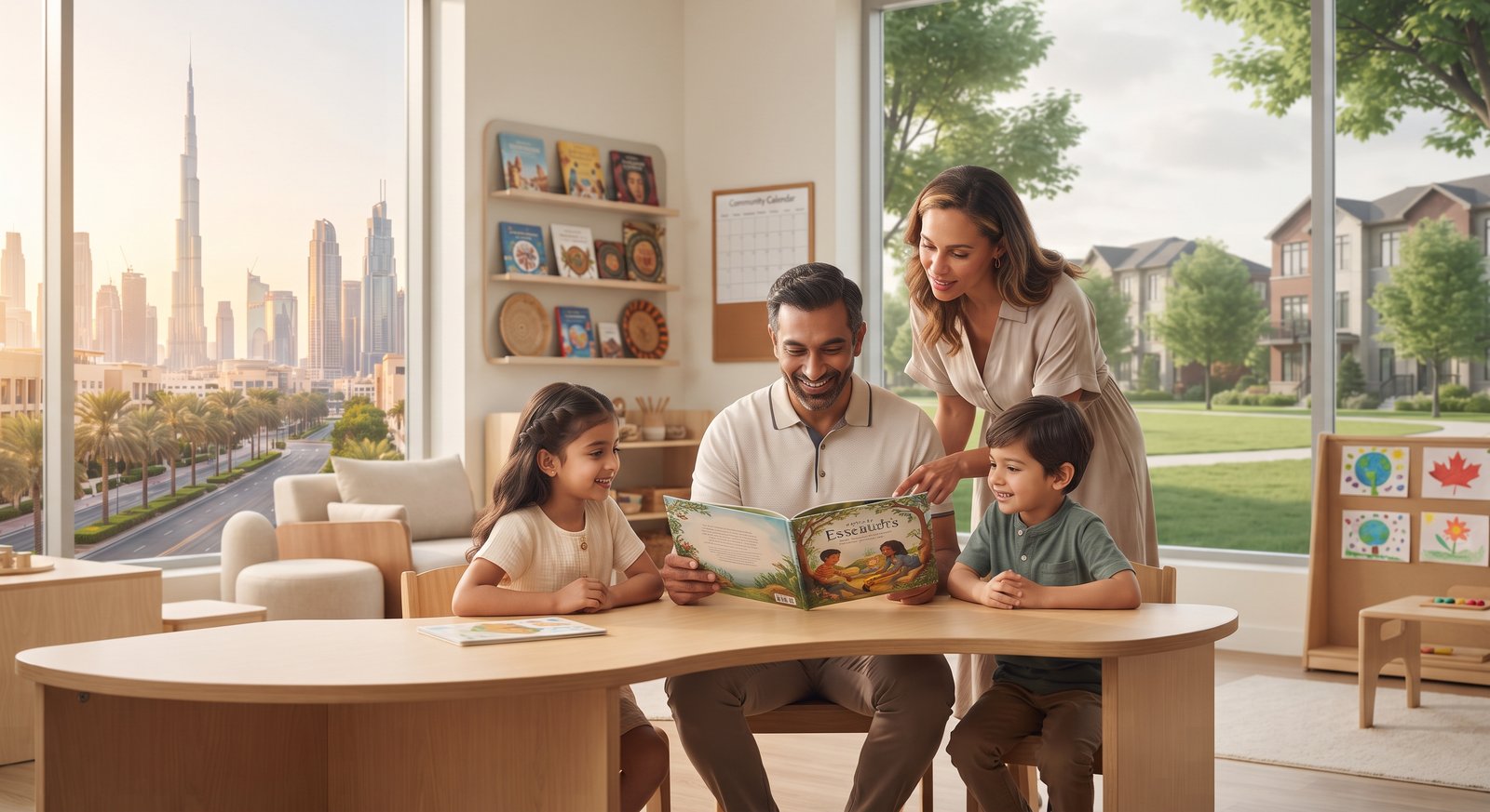 Family healthcare and education lifestyle comparison between Dubai and Canada