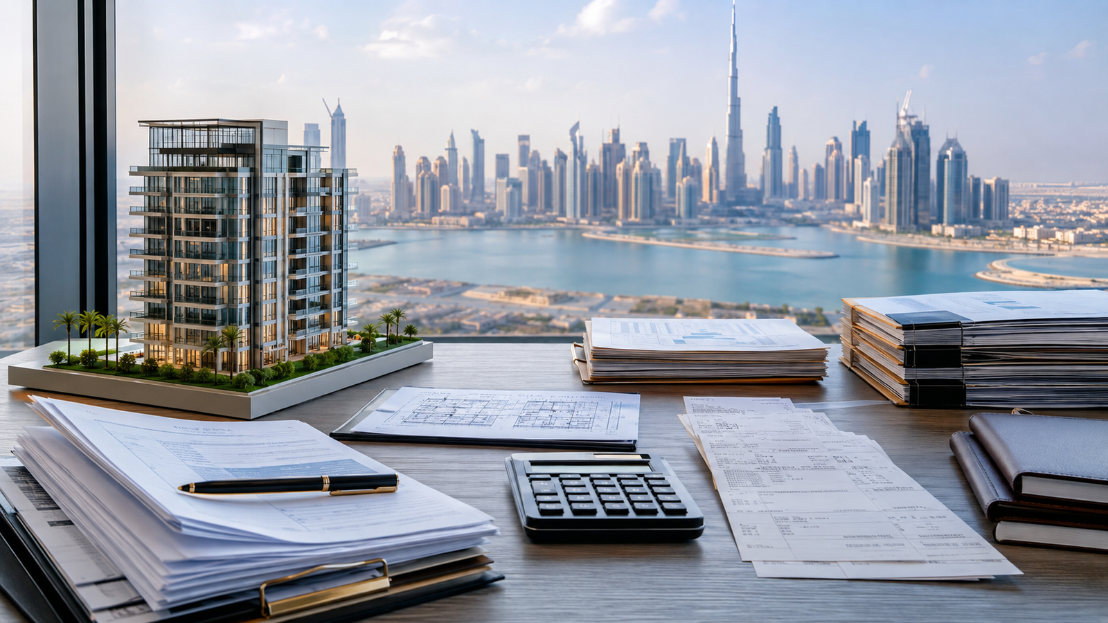 Dubai property ownership documents and investment records illustrating T1135 foreign property reporting for Canadian investors